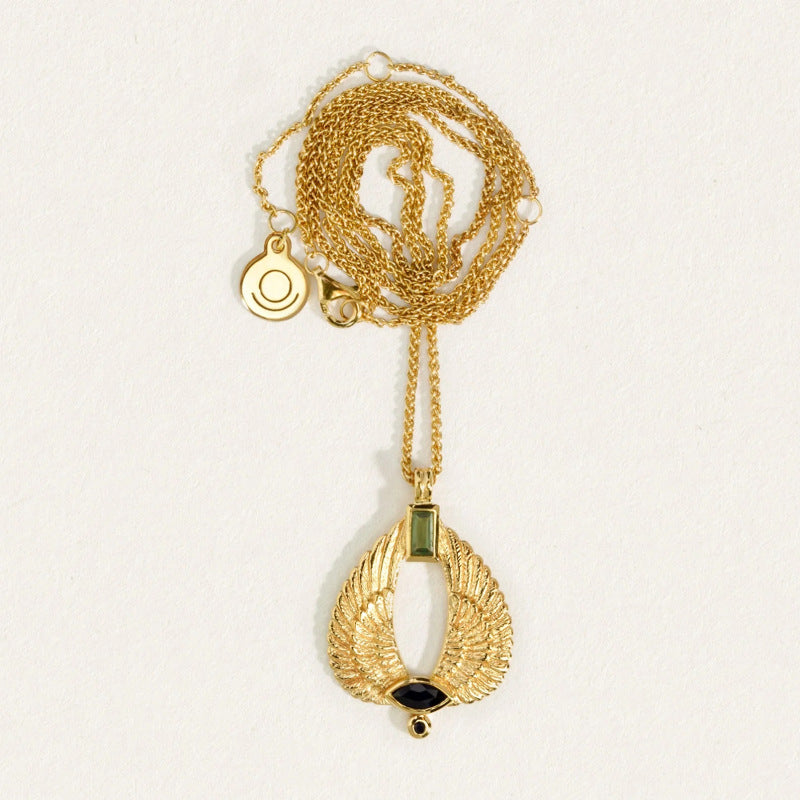 Wholesale Angel Wings Gold Plated Copper Necklaces